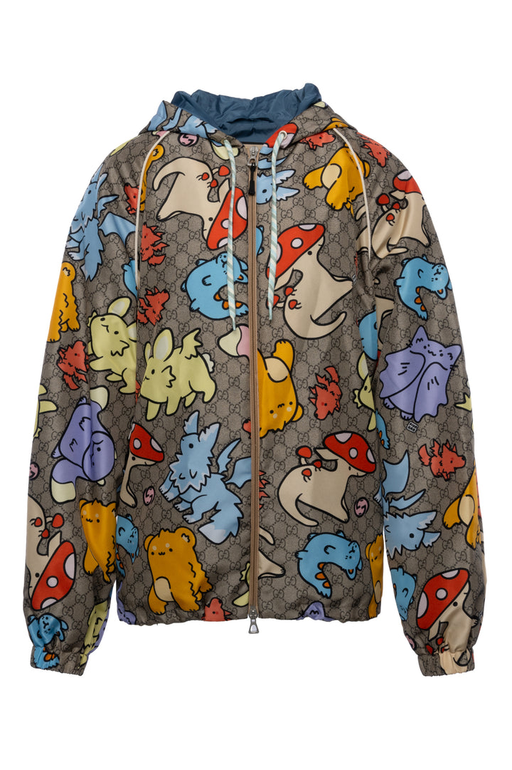 Gucci x Pikarar Size 44 Men's Limited Edition GG Print Jacket