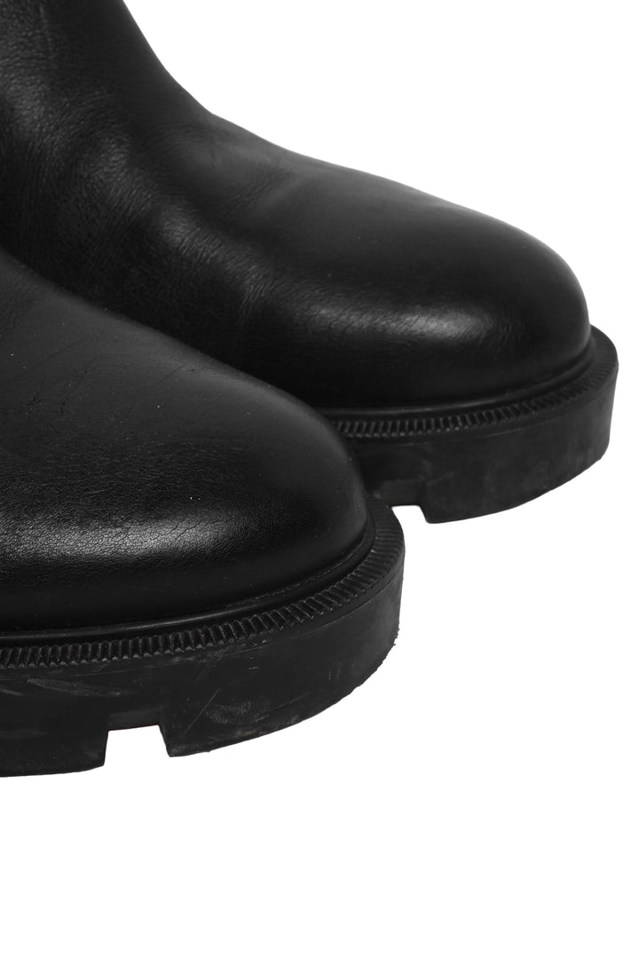 Christian Louboutin Size 39 Out Lina Spike Leather Ankle Boots