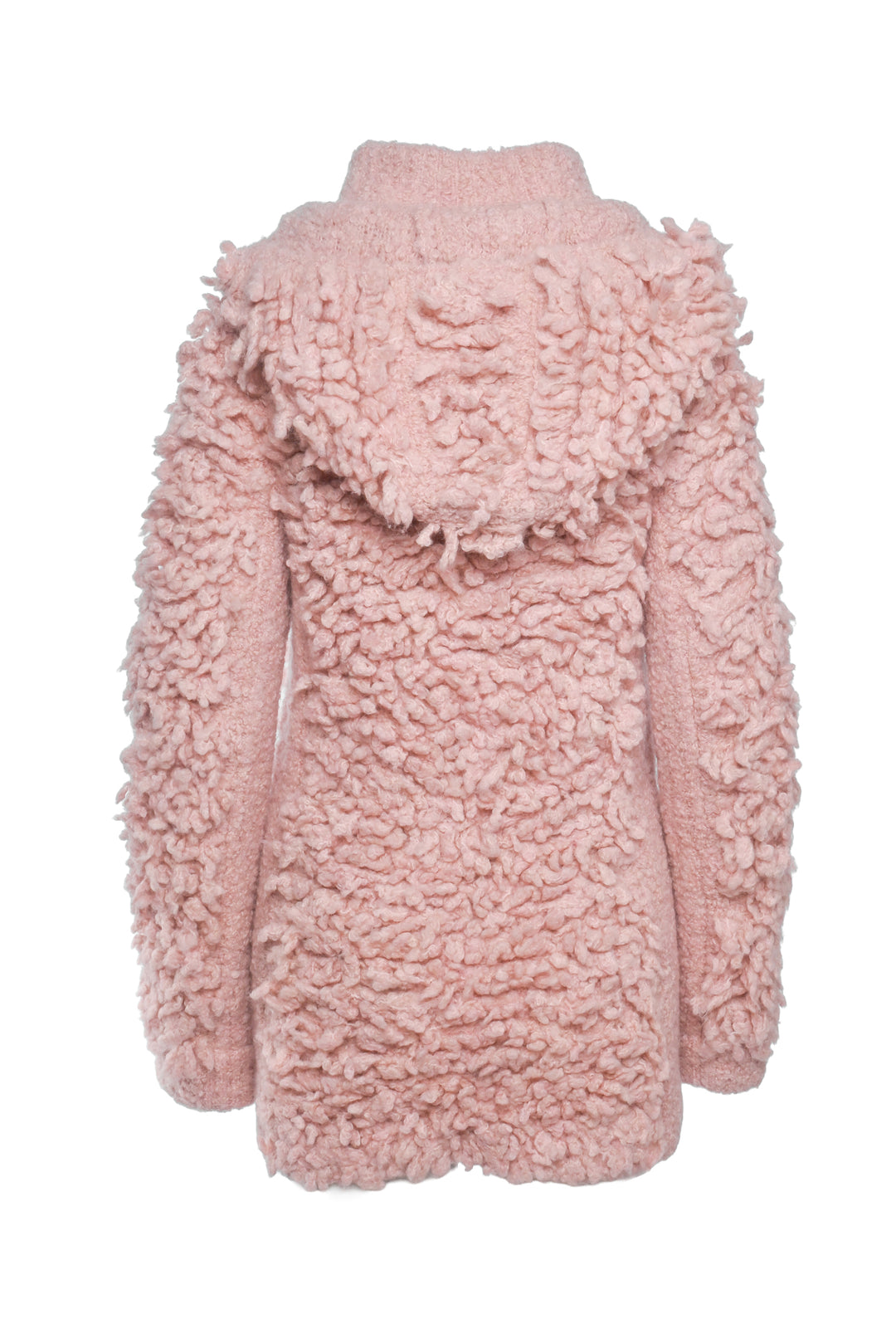 Giorgio Armani Size 42 Neve Collection Hooded Ski Boucle Knit Jacket