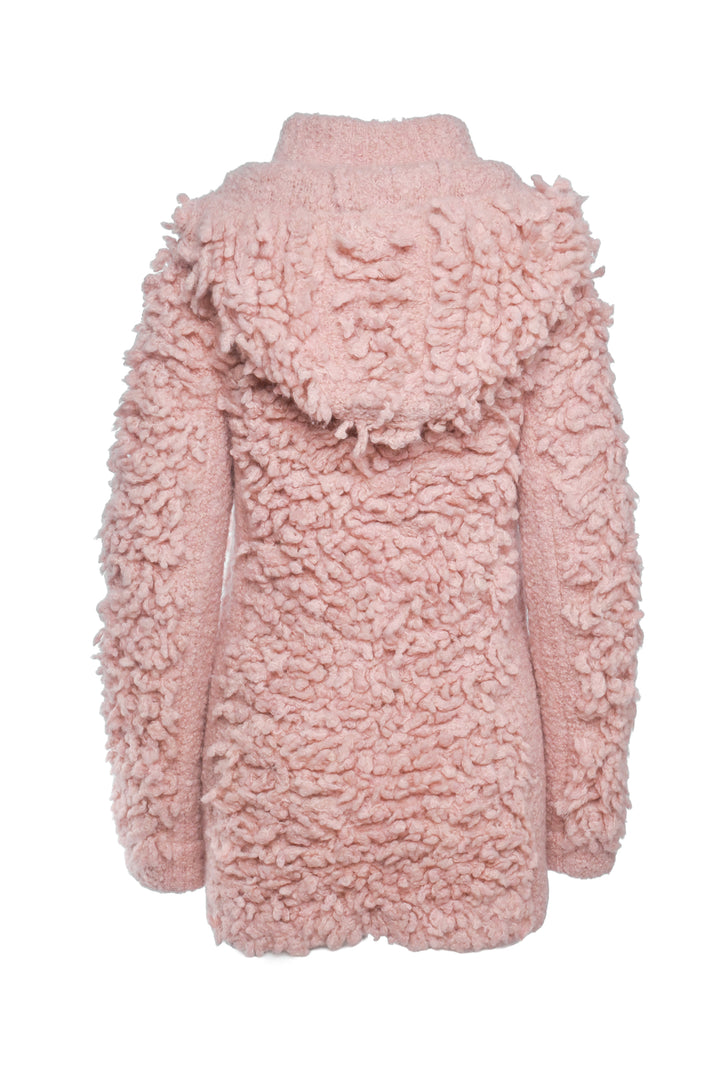 Giorgio Armani Size 42 Neve Collection Hooded Ski Boucle Knit Jacket