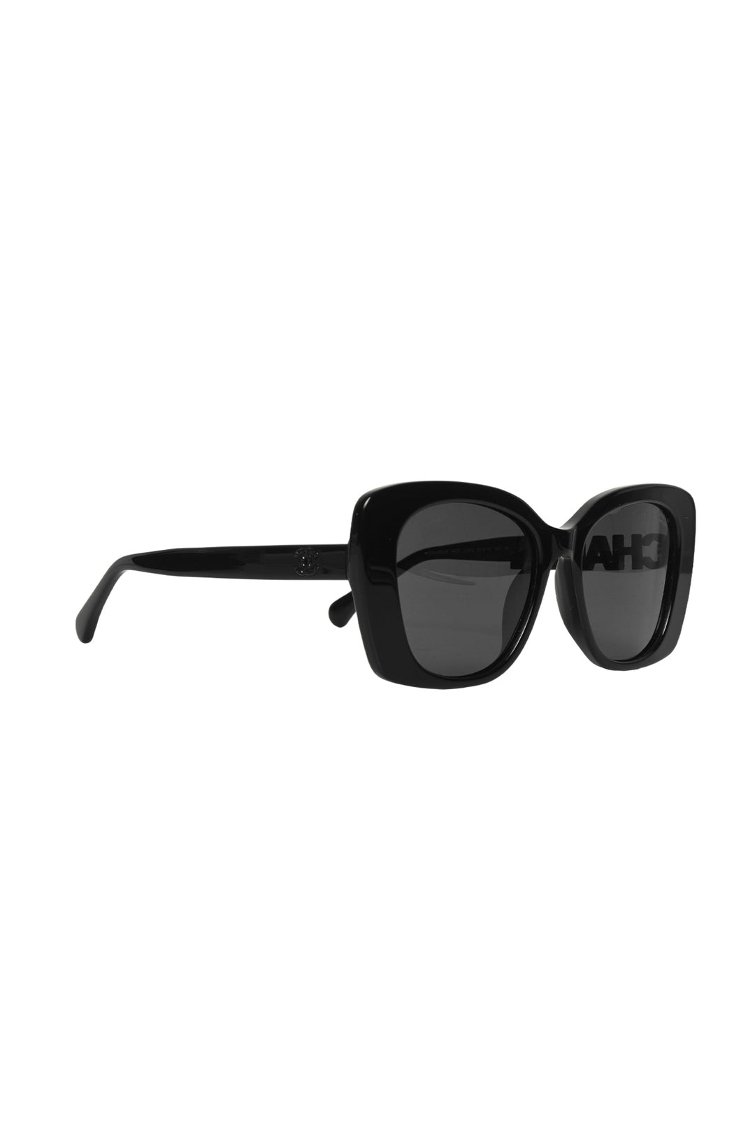 Chanel Embellished Logo Square Sunglasses