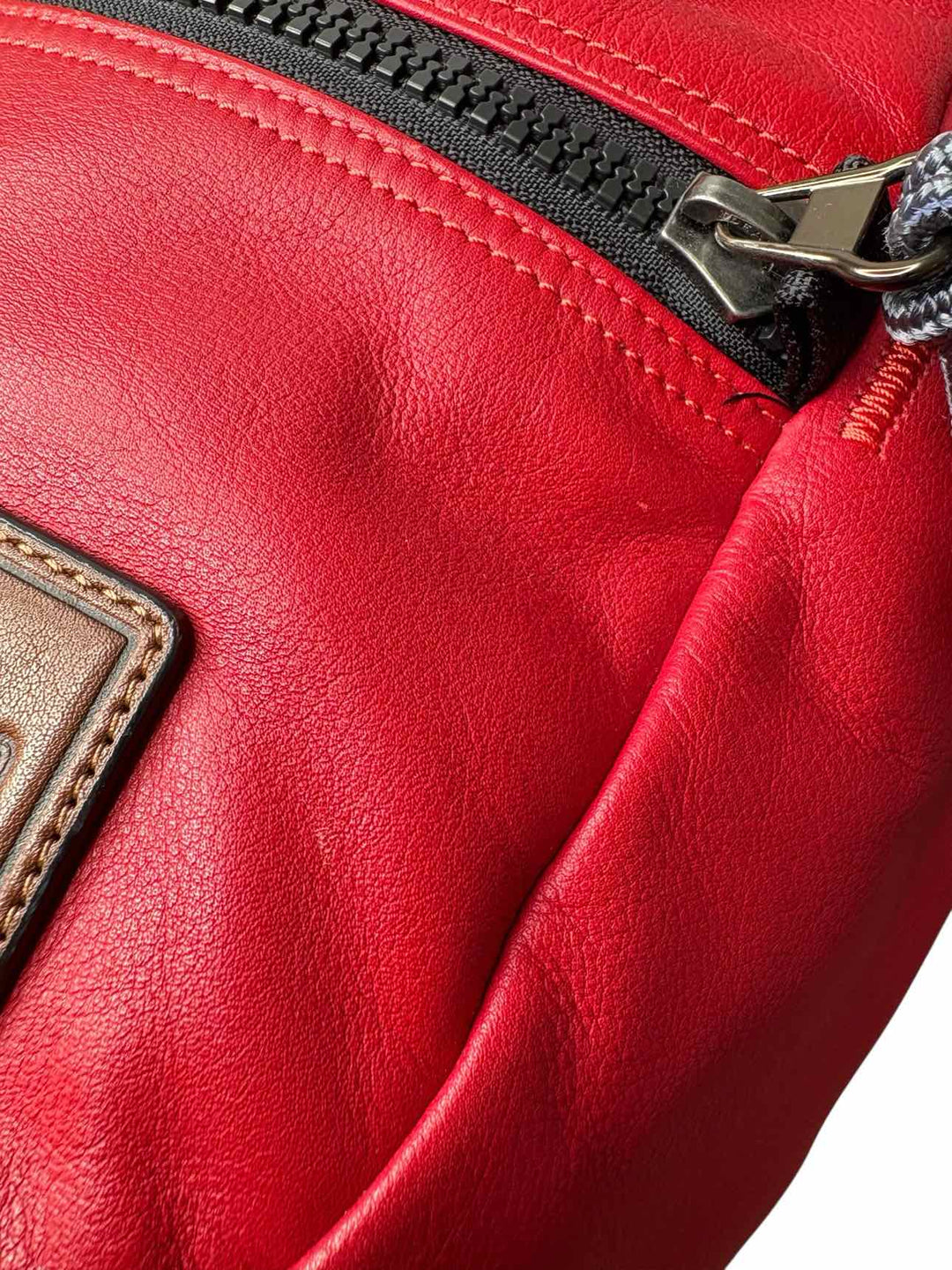 Coach Red LeatherBackPack