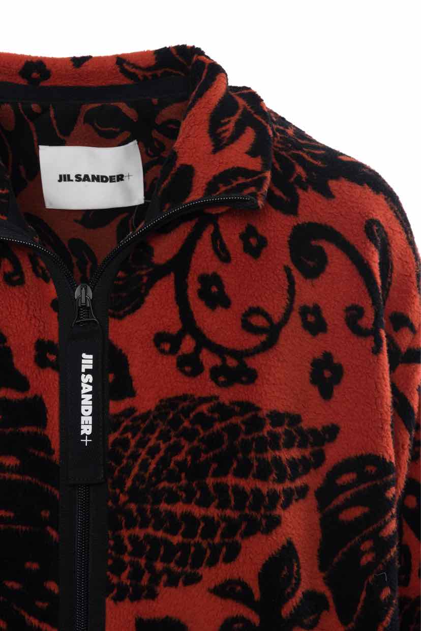 Jil Sander Size XS Floral Fleece Jacket