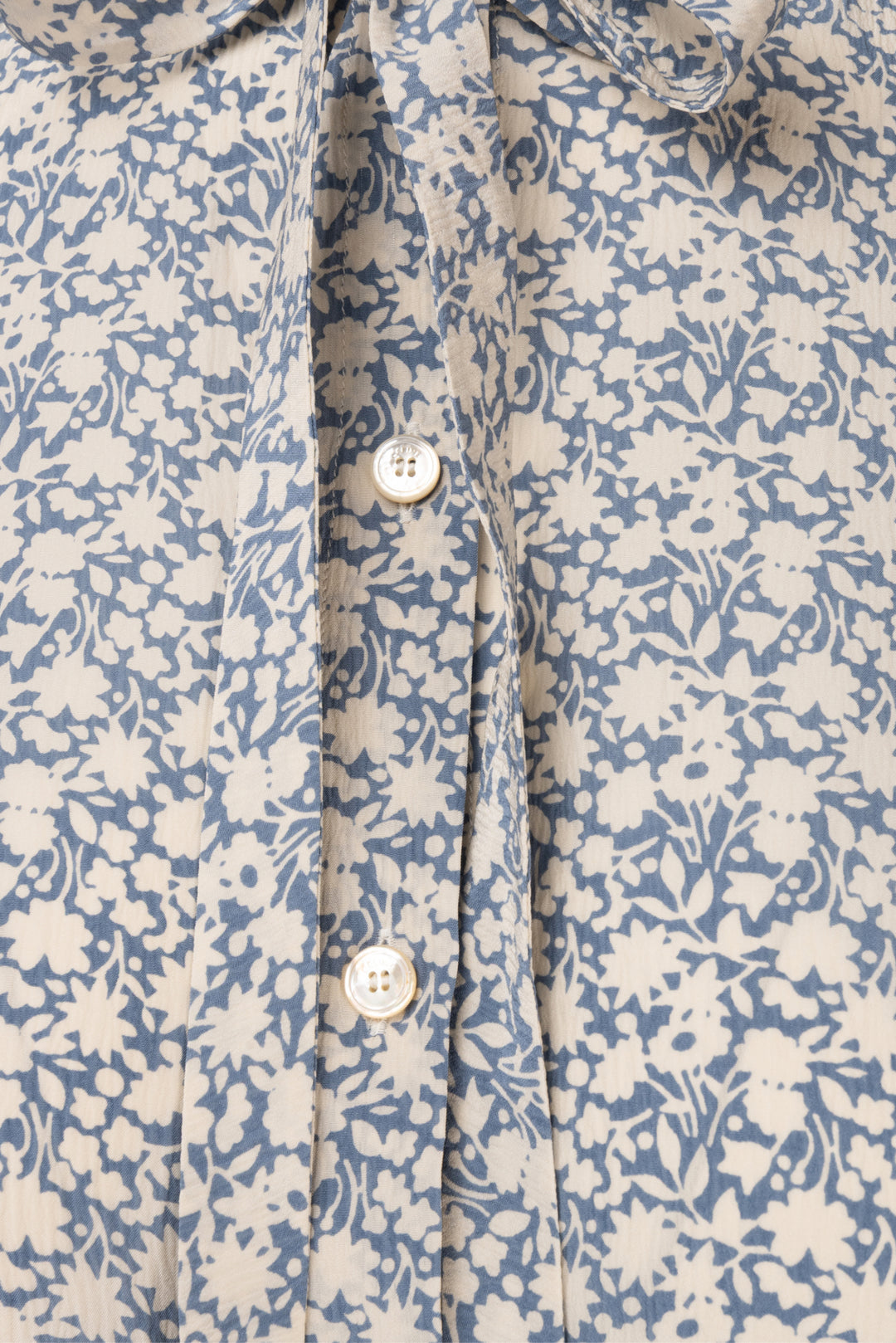 Celine Size S/M Floral Silk Bow Tie Shirt & Pleated Midi Skirt Set