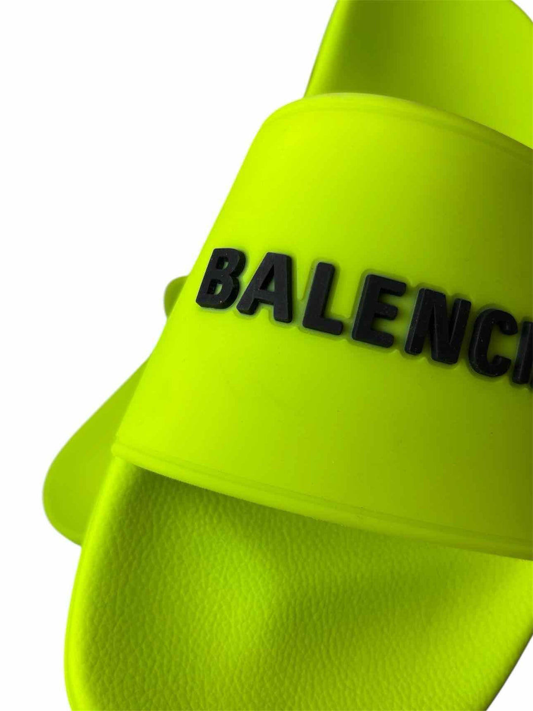 Balenciaga Size 6 Pool Side Rubber Logo Flats