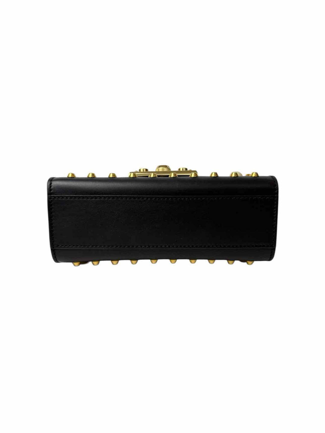 Gucci Small Studded Leather Padlock Purse