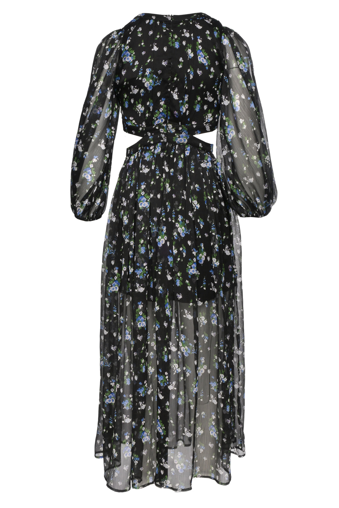 maje Size 36 Long Cut Out Dress
