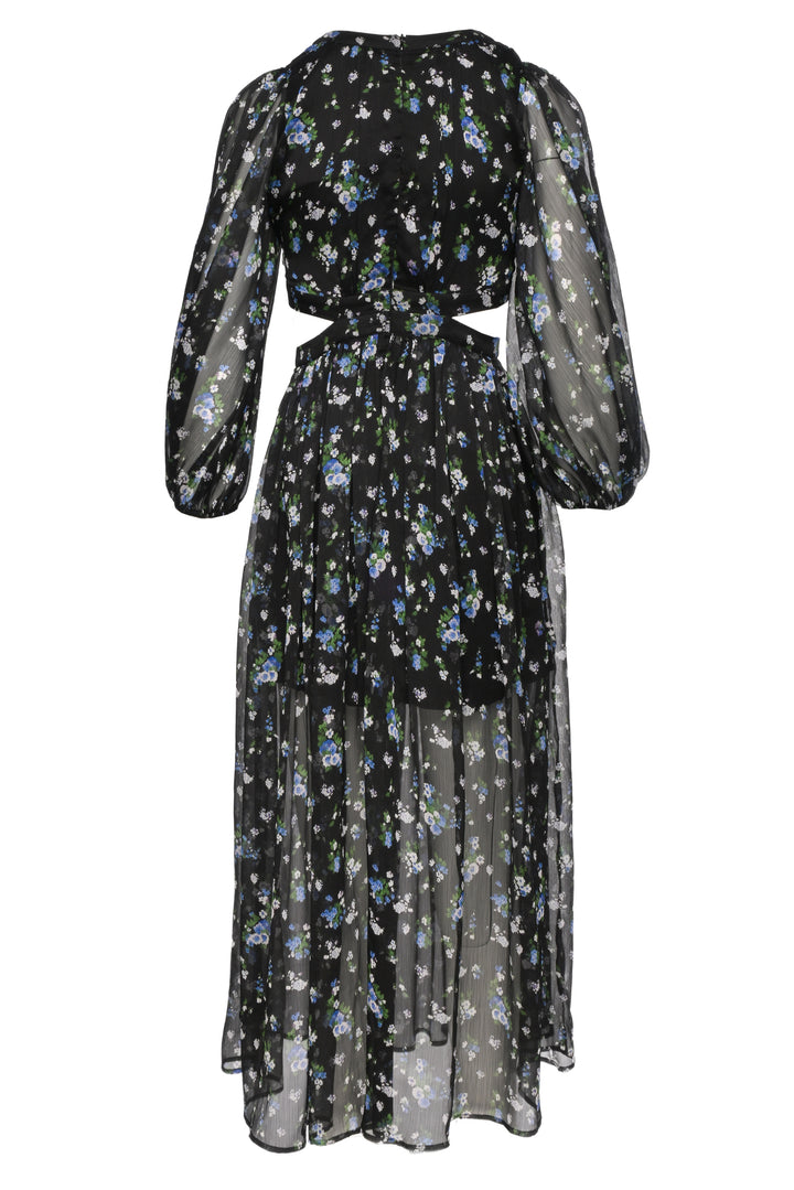 maje Size 36 Long Cut Out Dress