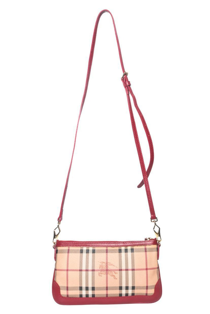 Burberry Haymarket Check Coated Canvas Peyton Crossbody
