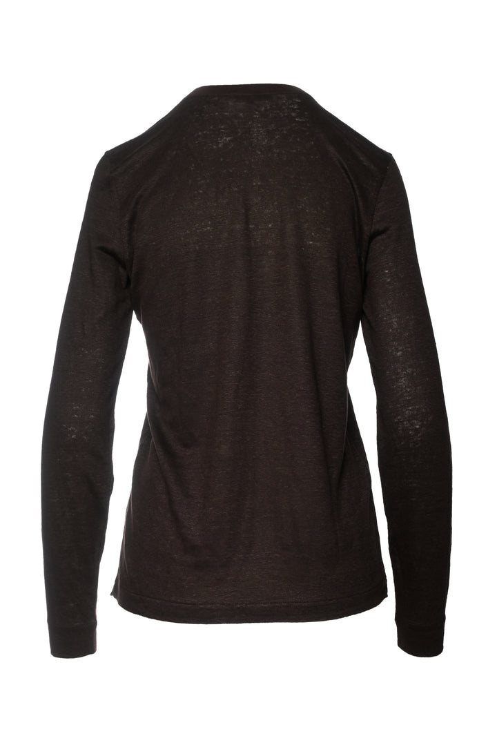 Loro Piana Size 4 Linen Polo Long Sleeve Tops