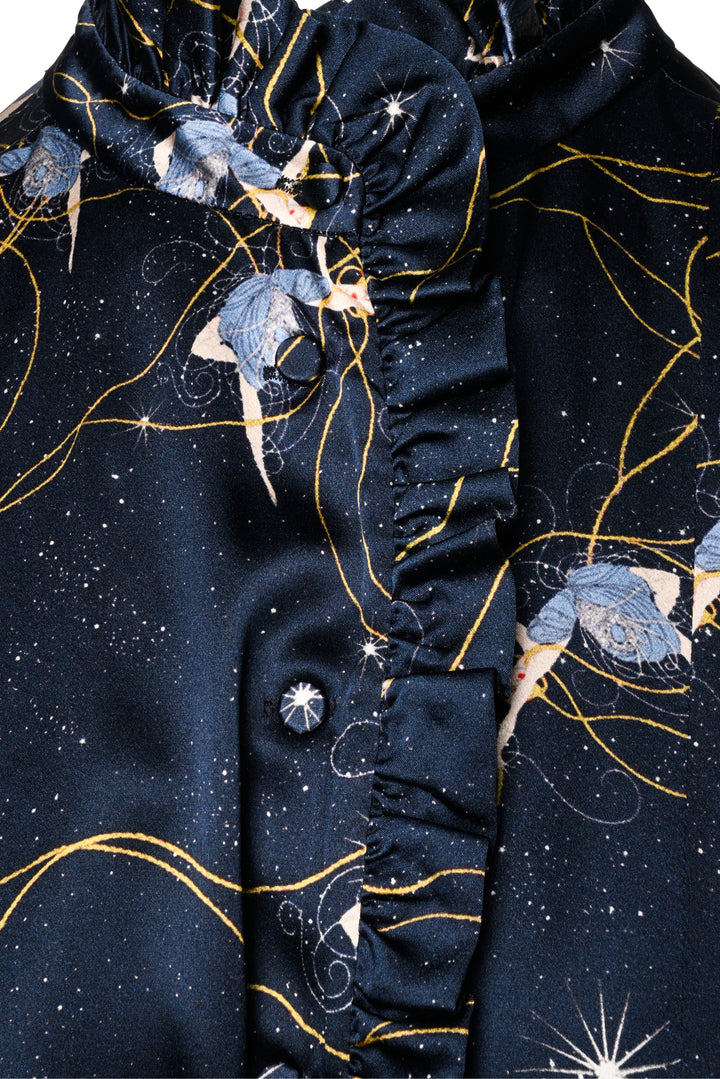 Erdem Size 10 2018 Siren Silk Maxi Dress