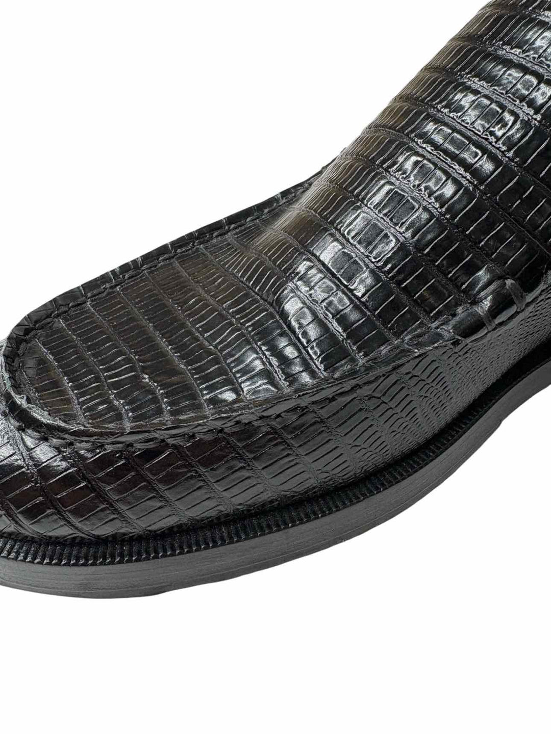 By Far Croc Embossed Leather Size 40 Loafers