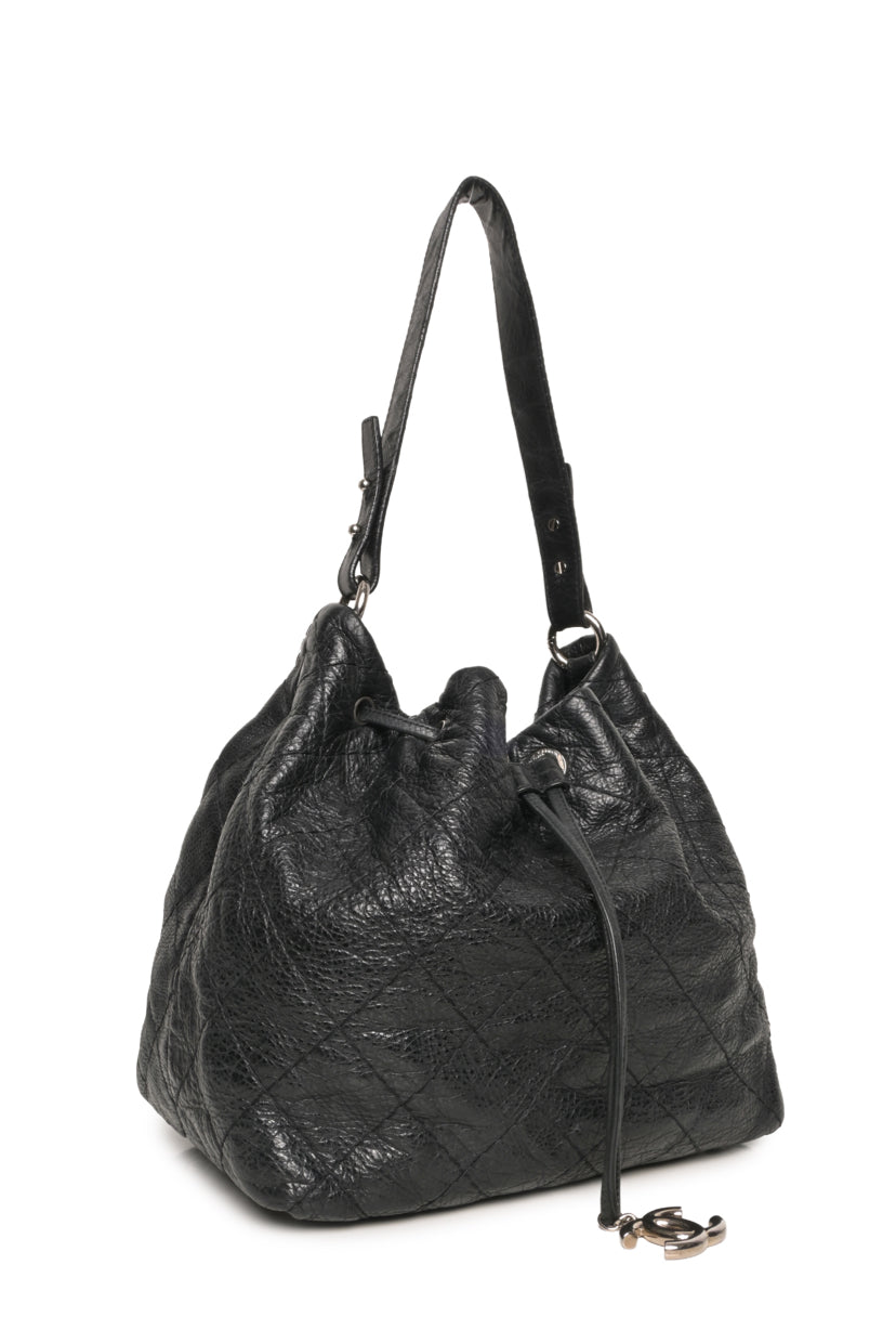 Chanel 2010-2011 Glazed Calfskin On The Road Drawstring Tote