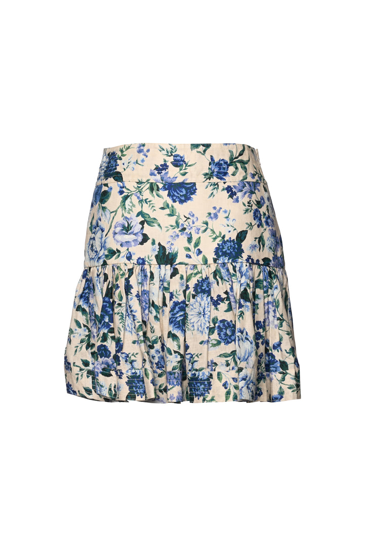 Zimmermann Size 1 Moncur Flounce Linen Mini Skirt