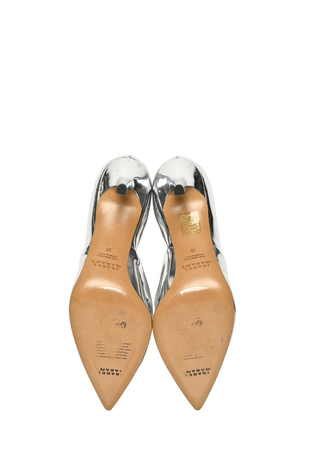 Isabel Marant Size 38 Purcy Mirror Stiletto Pumps