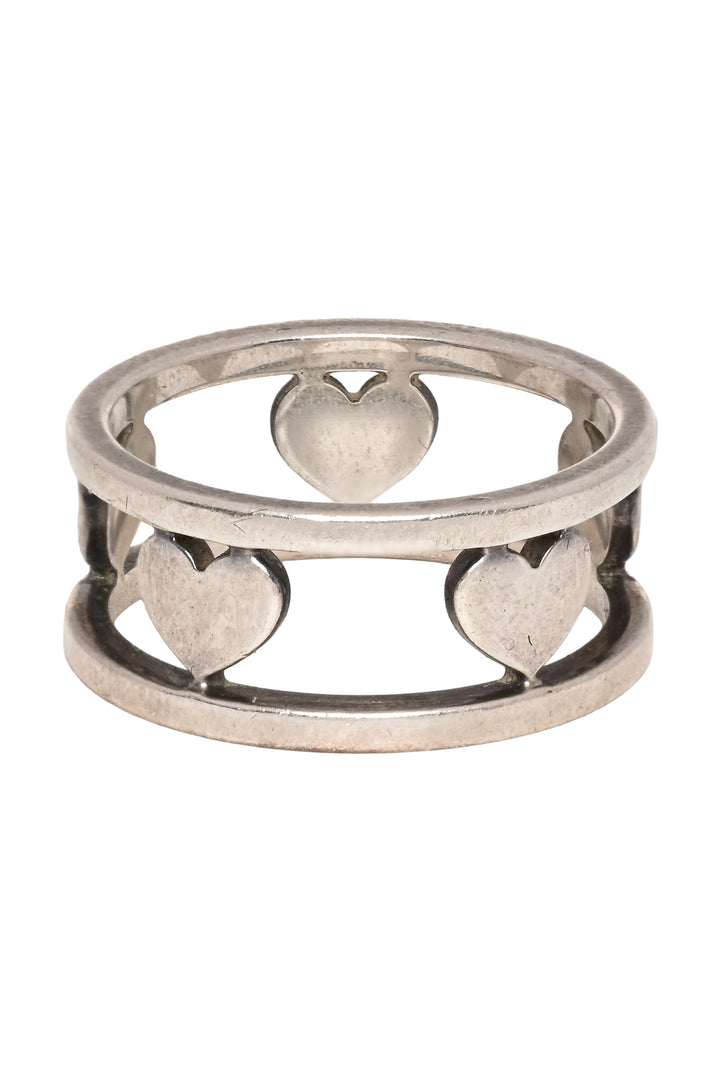 Tiffany & Co Size 6.5 Heart Cutout Band Ring