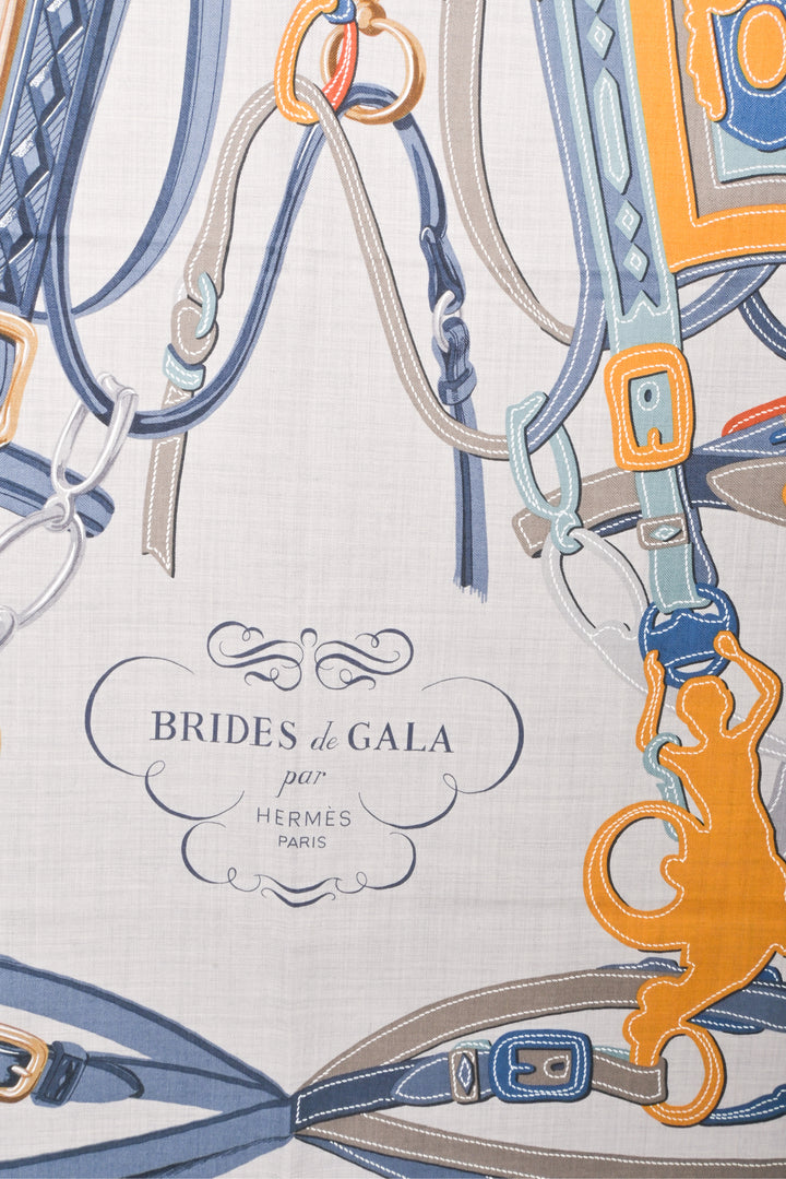 Hermes Brides De Gala Applique Cashmere & Silk Shawl 140