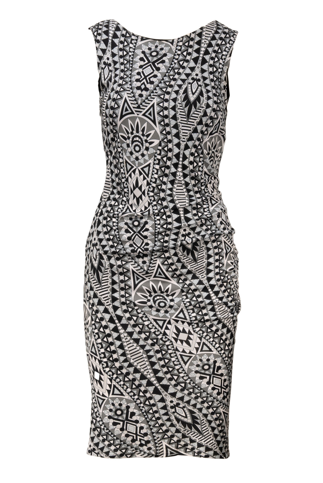 Emilio Pucci Size 10 Viscose Print Sleeveless Dress