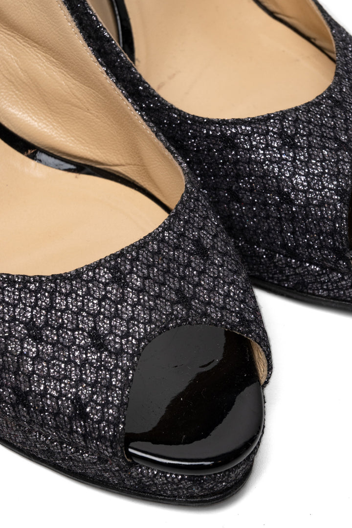 Jimmy Choo Size 40 Nova Peep Toe Sandals