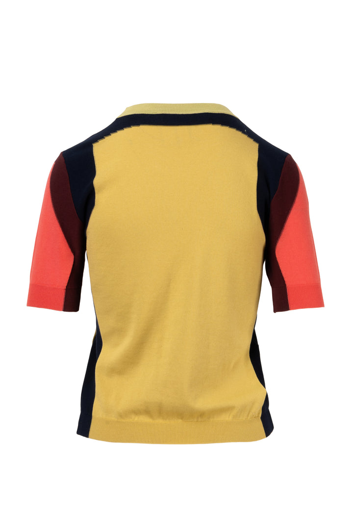 Marni Size 38 Short Sleeve Cotton Sweater