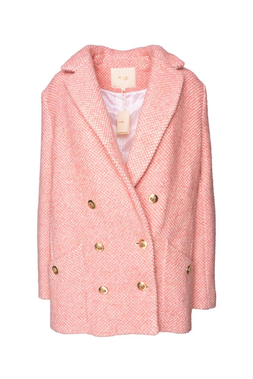 maje Size 40 Short Peacoat