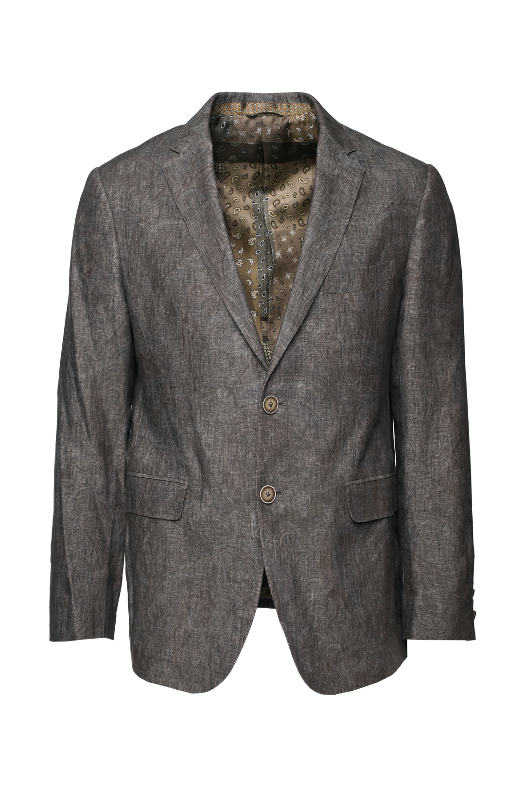Etro Size 40 Men's Paisley Jacquard Linen Blazer