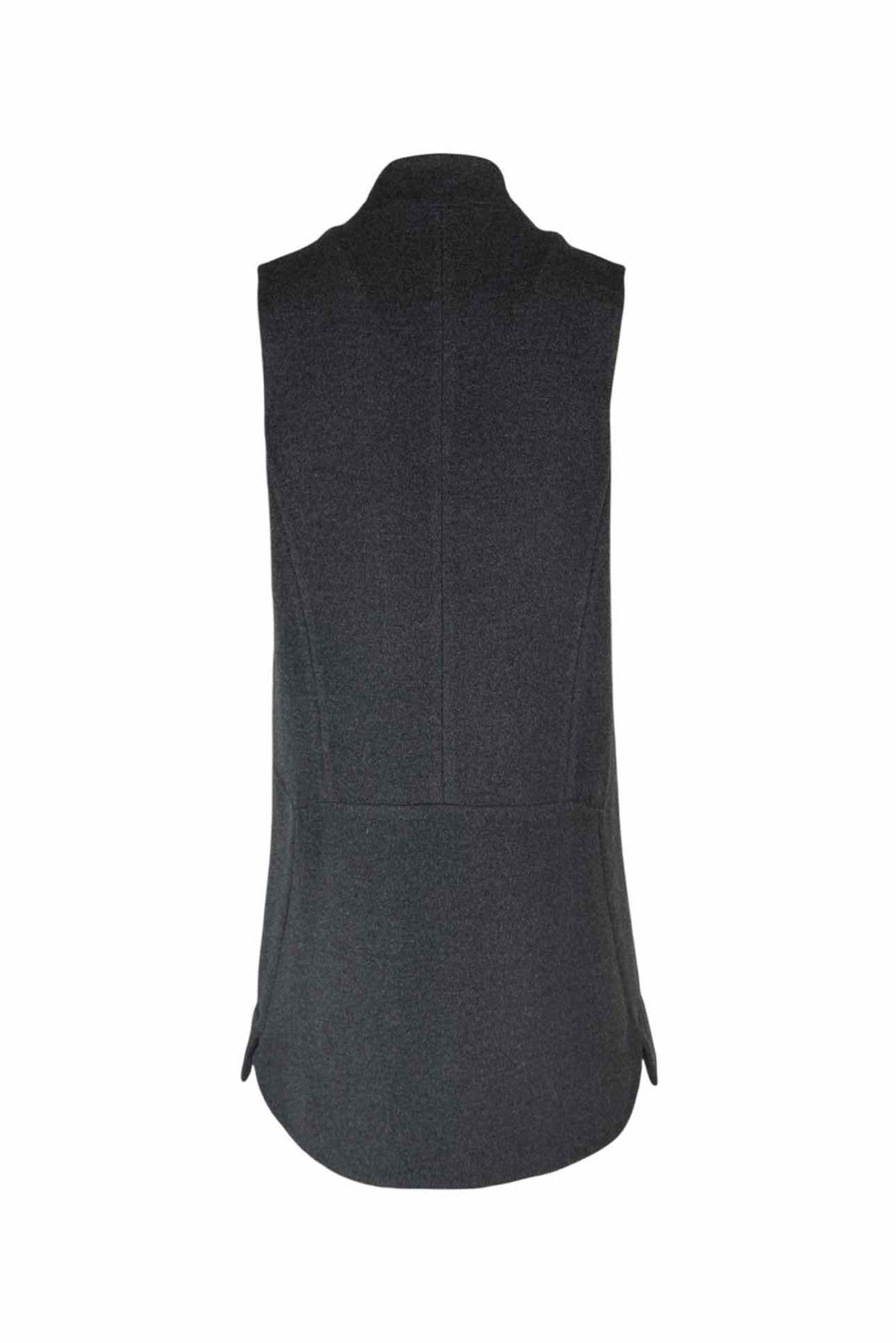 Shiatzy Chen Size 10 Wool Snap Button Long Vest