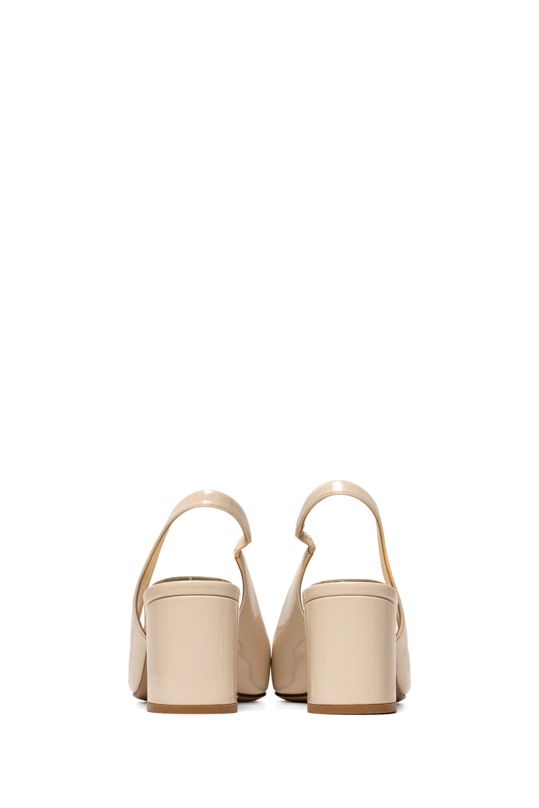 Valentino Size 36 One Stud Patent Leather Slingback Pumps