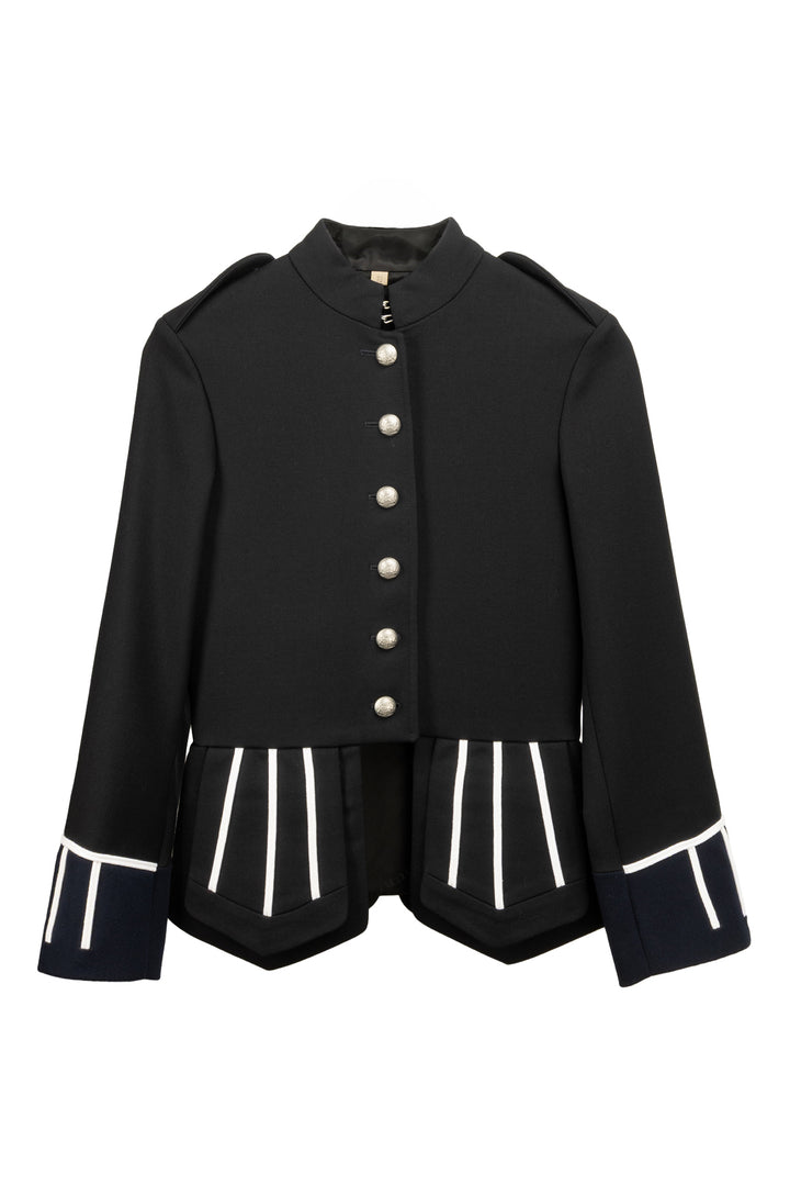 Burberry Size 2 Ridgeton Wool Military Jacket