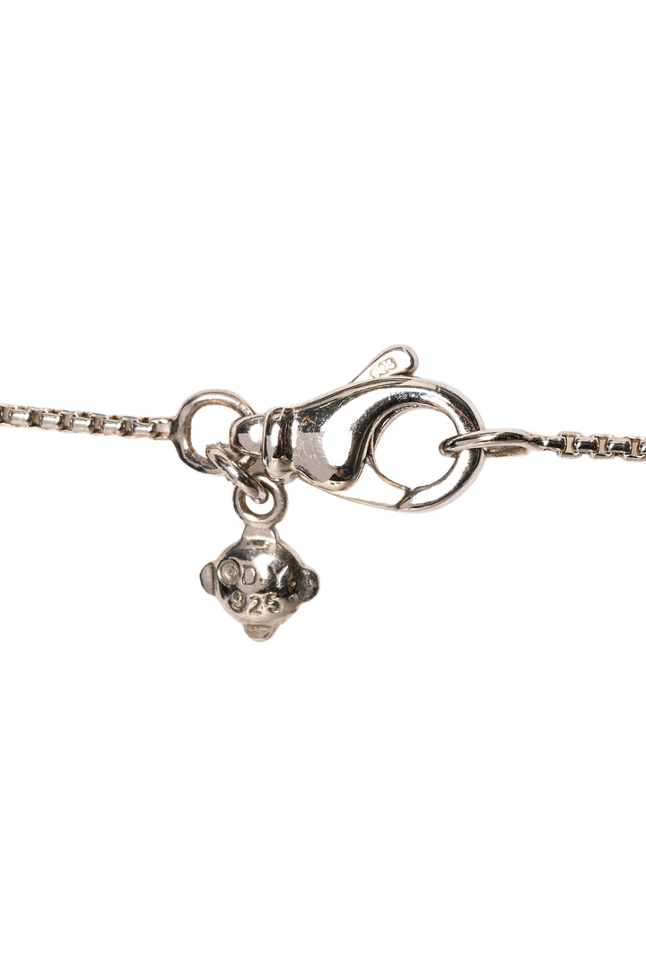 David Yurman Sterling Silver & Diamond Infinity Necklace