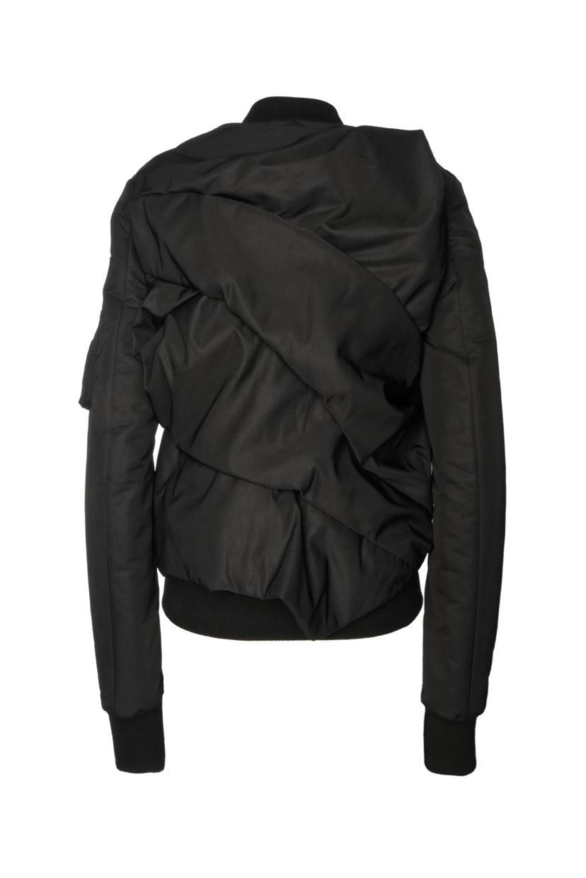Rick Owens Size 4 Ripple Flight Bomber Jacket