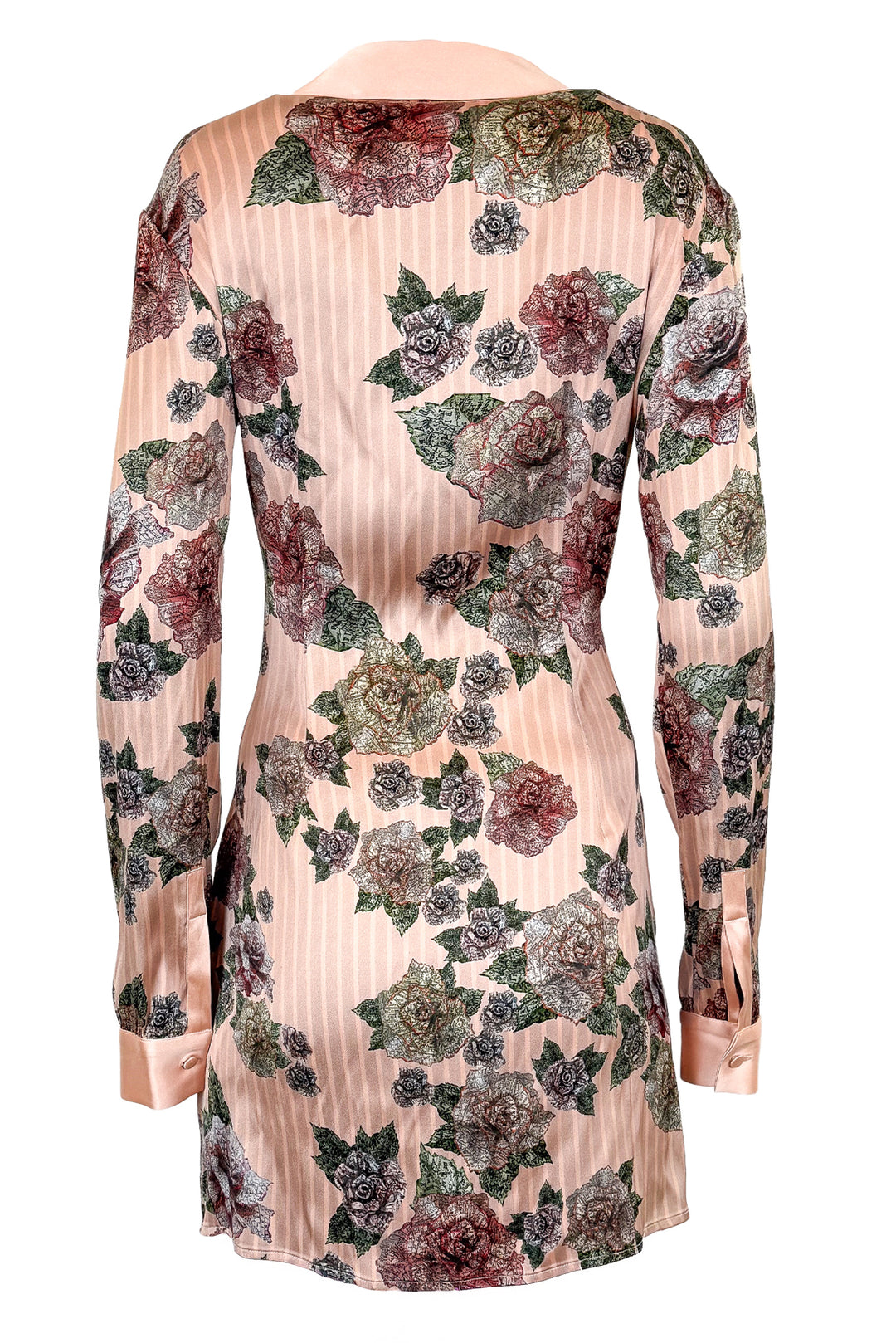 La Perla Size 10 Maps in Bloom Floral Print Bi-Stretch Silk Short Dress