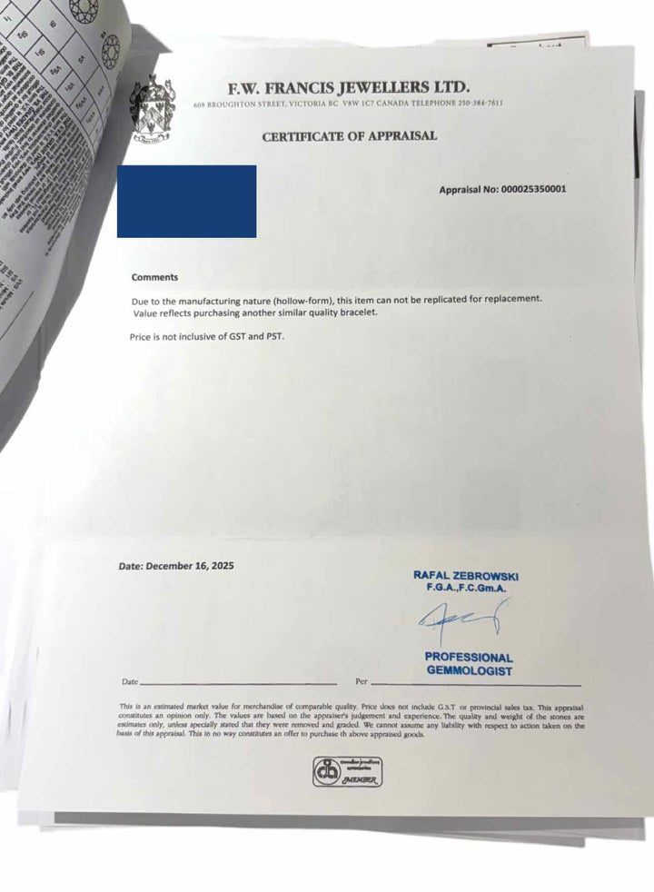 18K White, Yellow and Rose  Gold Bracelet With Diamonds