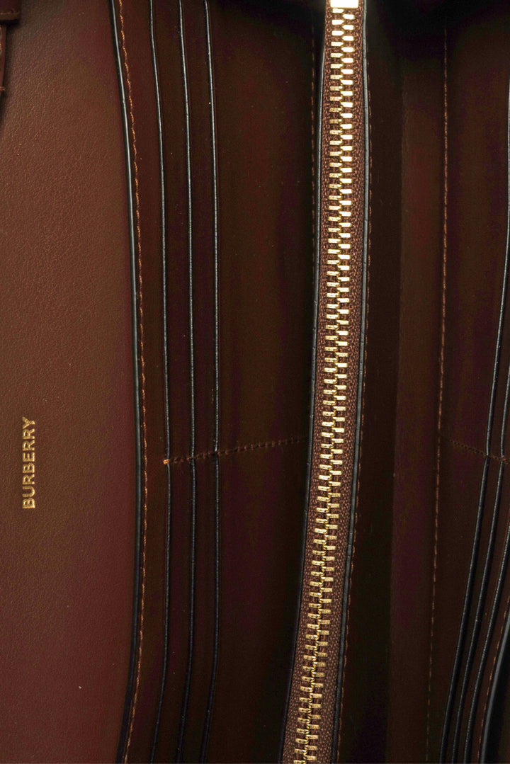 Burberry E-Canvas Icon Stripe Hannah Wallet With Detachable Strap