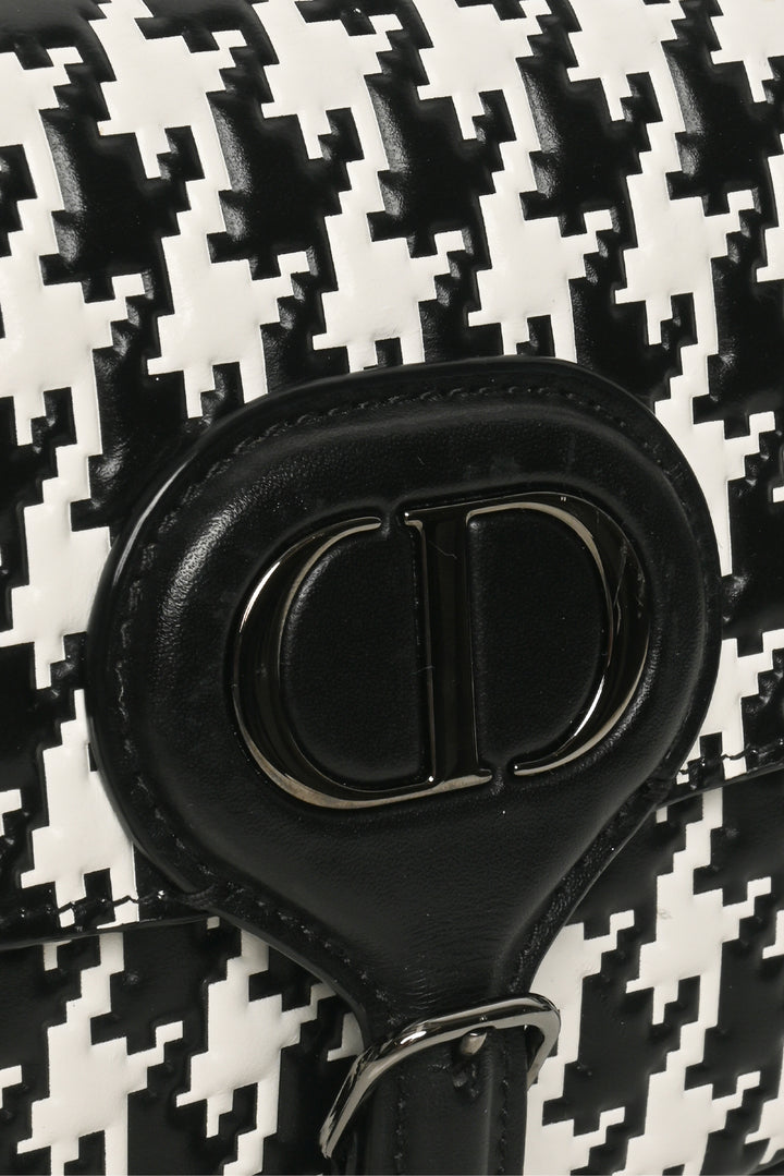 Dior 2022 Bobby East-West Houndstooth Shoulder Bag
