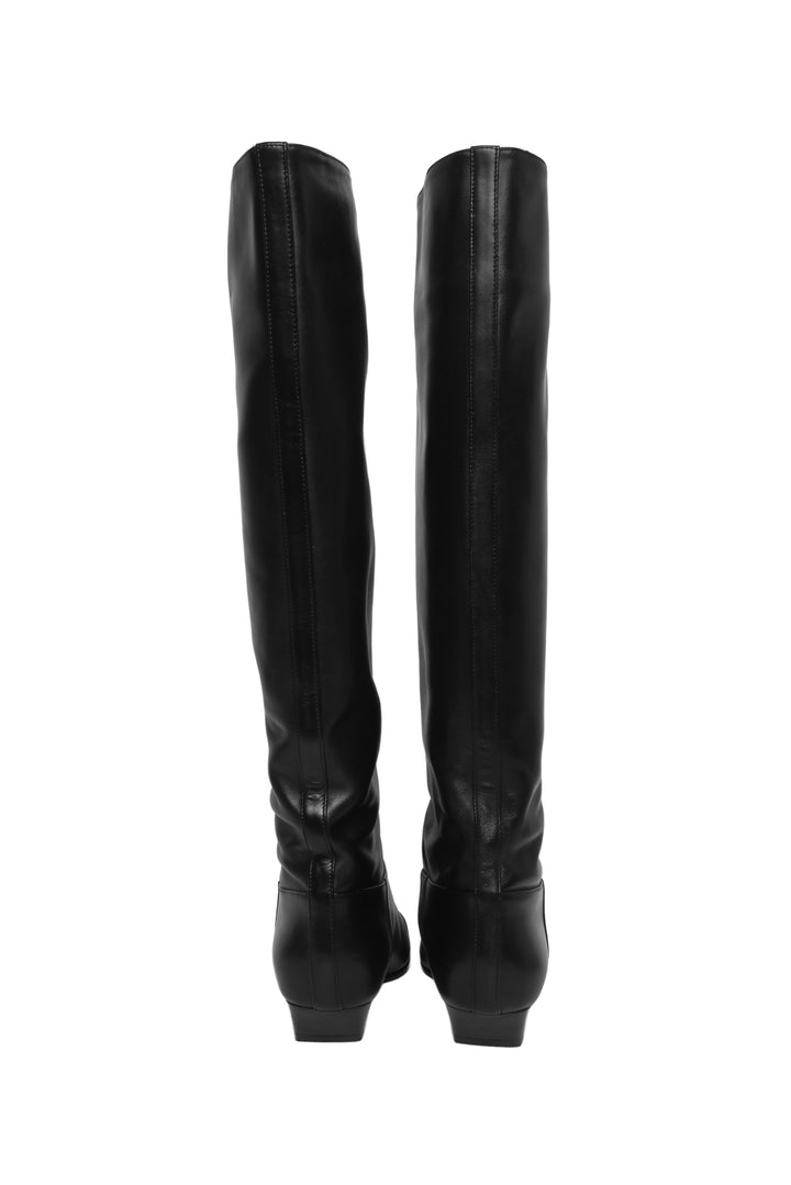 Khaite Size 38.5 The Marfa Leather Knee-High Boots