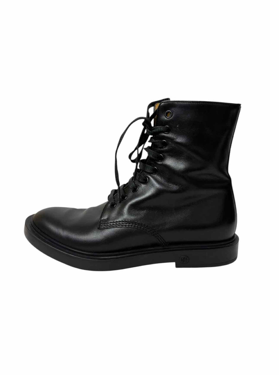 Gucci Size 6 Leather Combat Ankle Boots