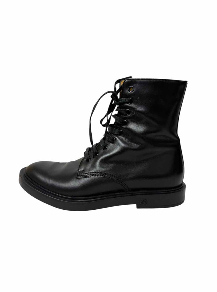 Gucci Size 6 Leather Combat Ankle Boots
