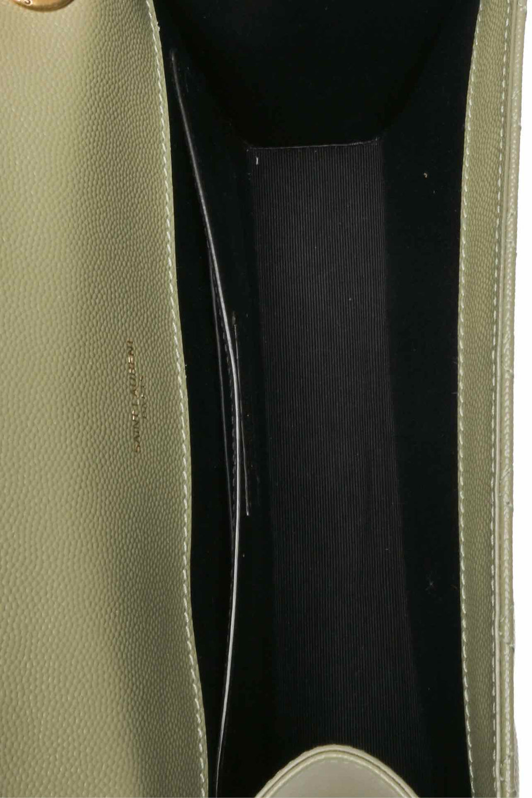 Saint Laurent 2022 Quilted Grain De Poudre Leather Medium Envelope Shoulder Bag