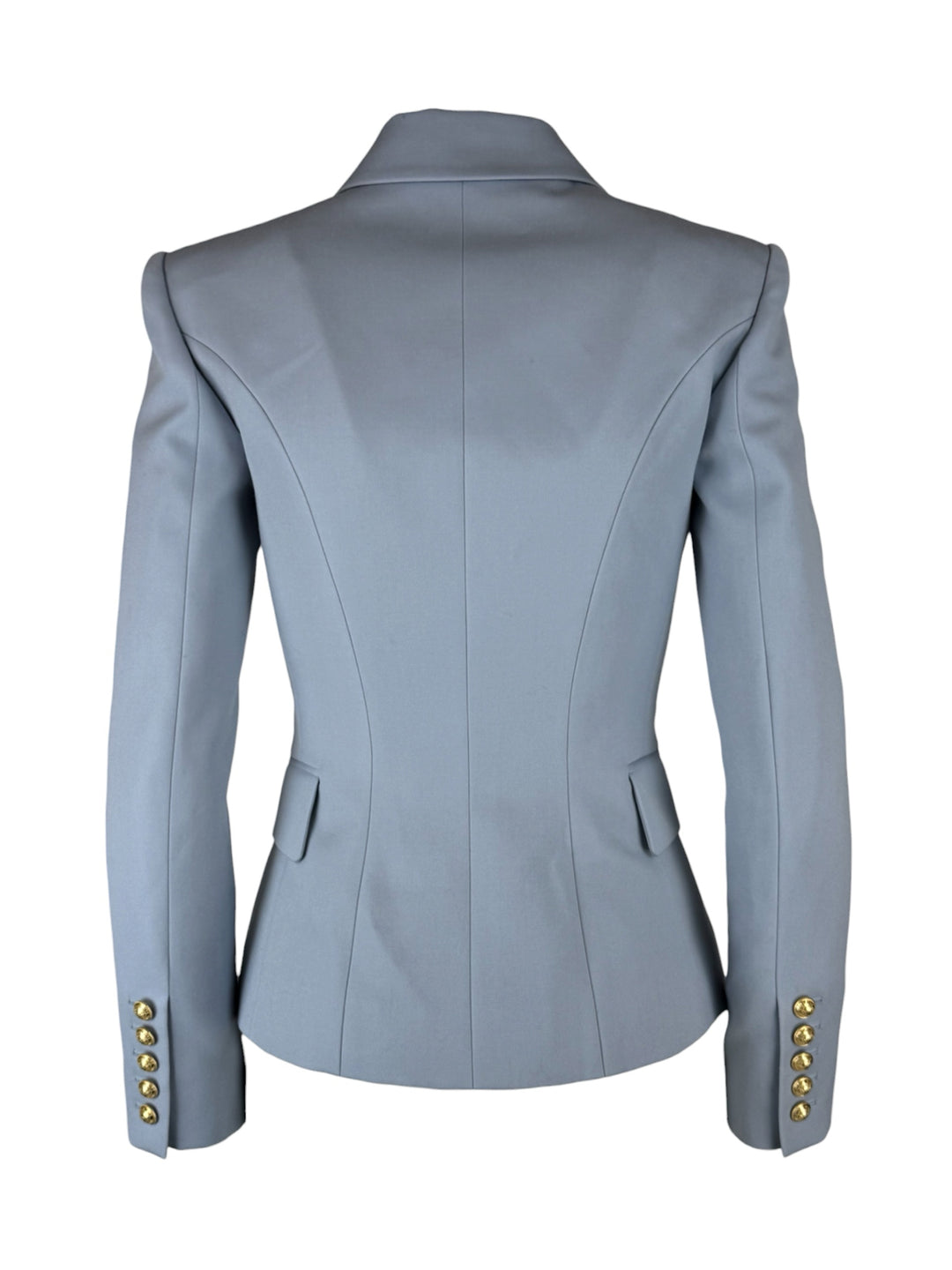 Balmain Size 34 Double Breasted Wool Blazer