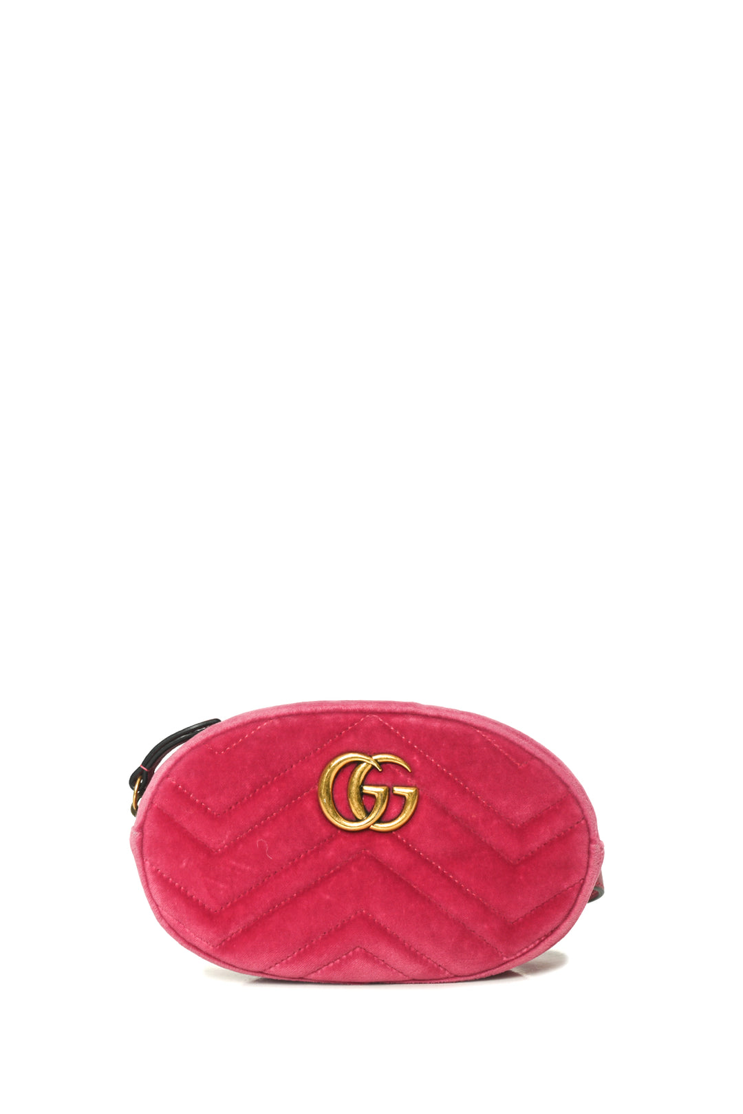 Gucci Chevron Velvet GG Marmont Belt Bag