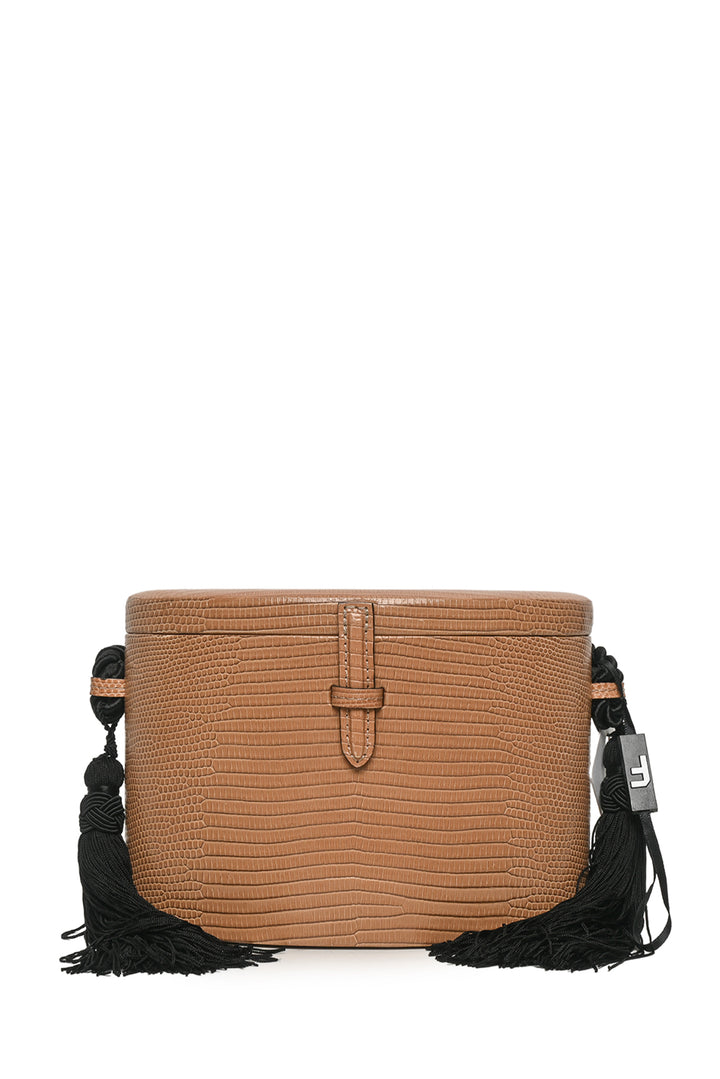 Hunting Season Lizard Leather Trunk Bag