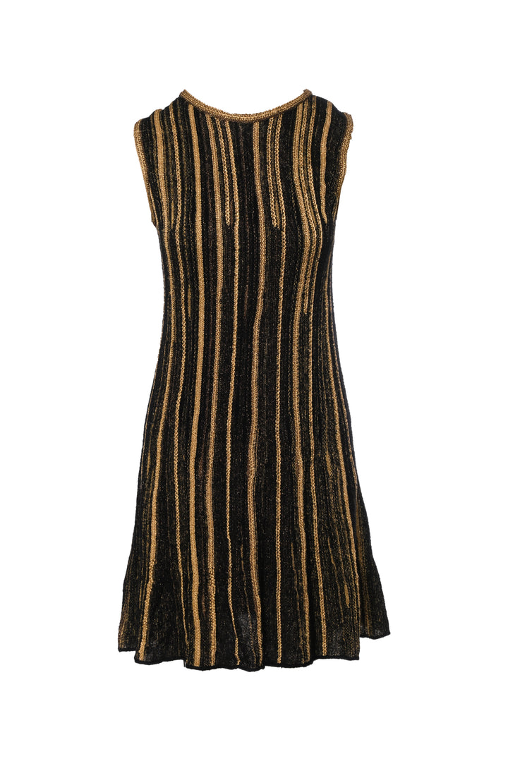 Missoni Size 42 Metallic Sparkle Knit Mini Dress