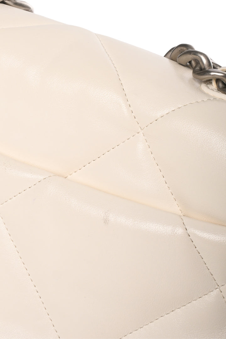Chanel Goatskin Quilted Medium 19 Flap Bag