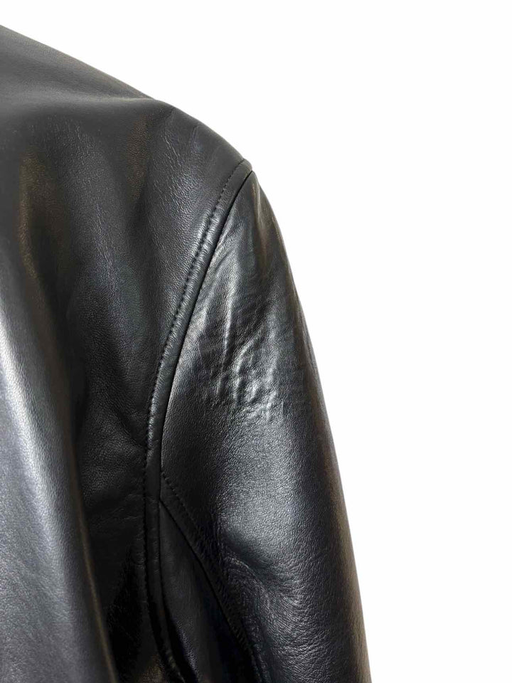 Simone Rocha Size M Crystal & Faux Pearl Embellished Lamb Leather Coat