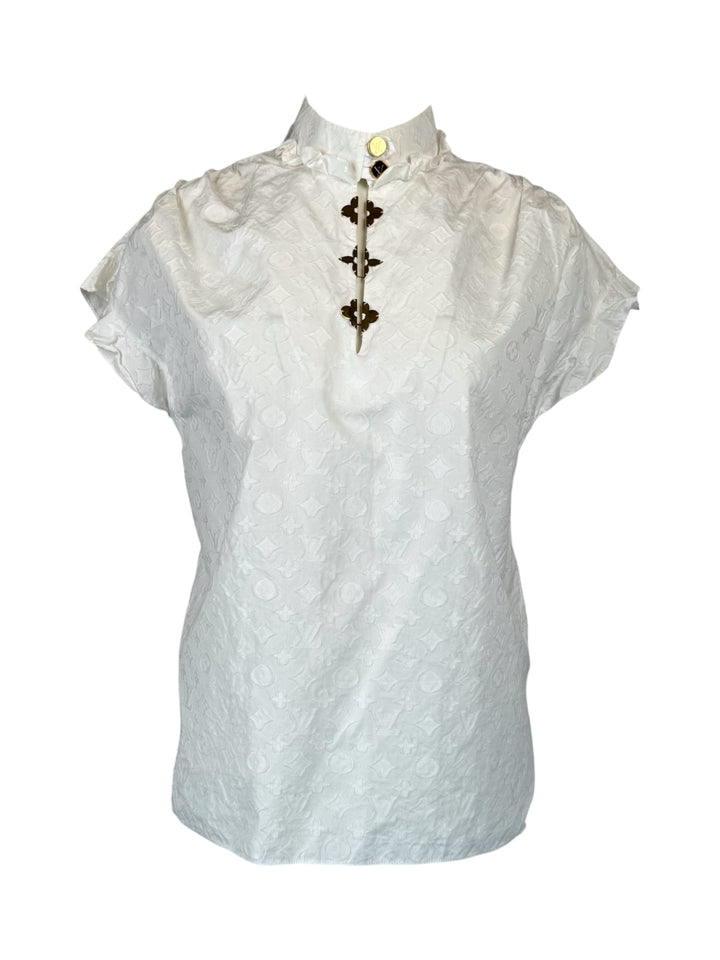 Louis Vuitton Size 38 Frill Blouse