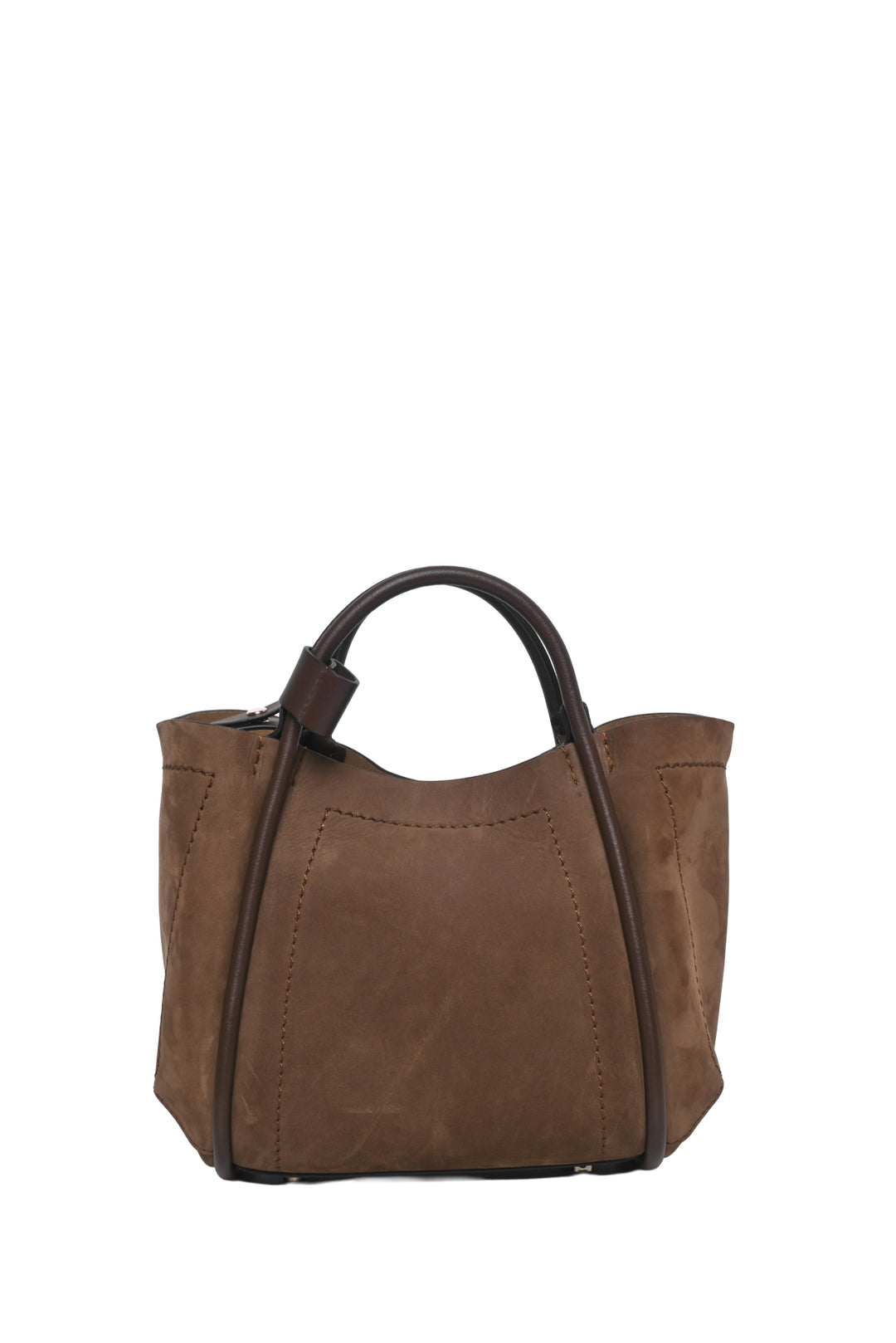 Maxmara Extra Small Nubuck Leather Marine Bag