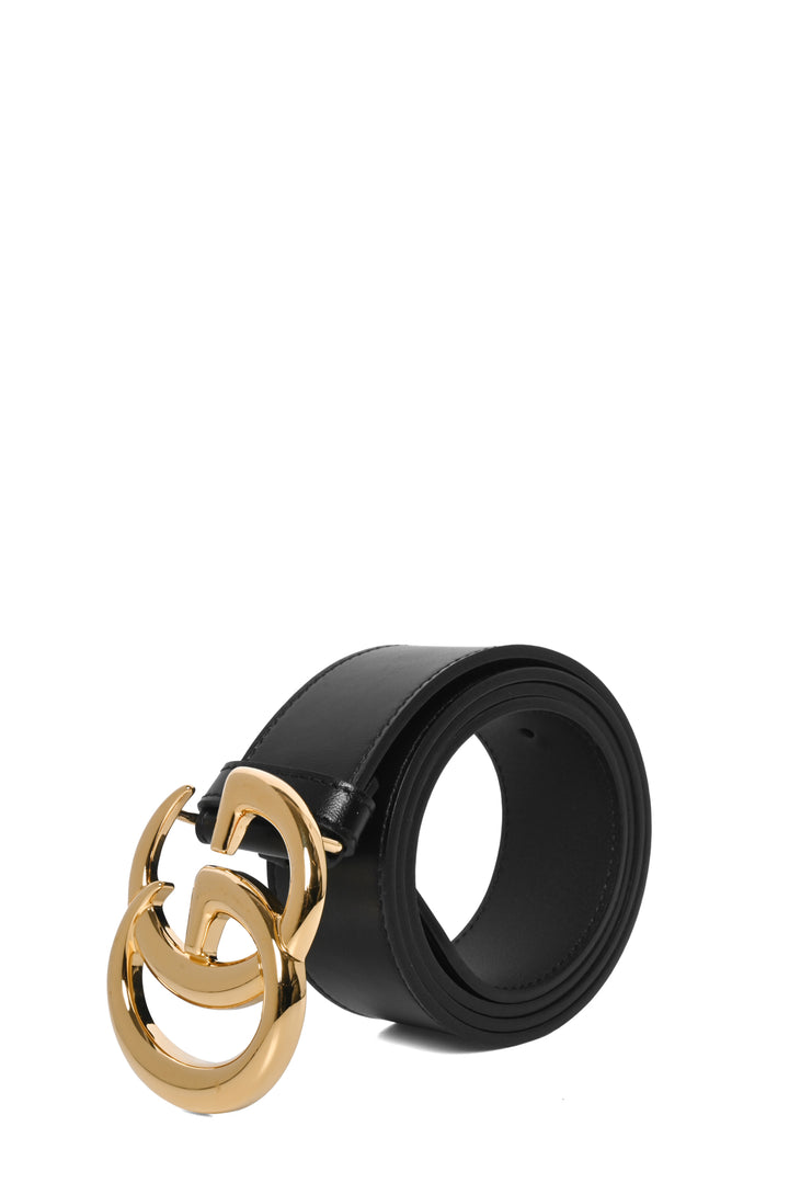 Gucci Size 36 Shiny Buckle GG Marmont Wide Belt