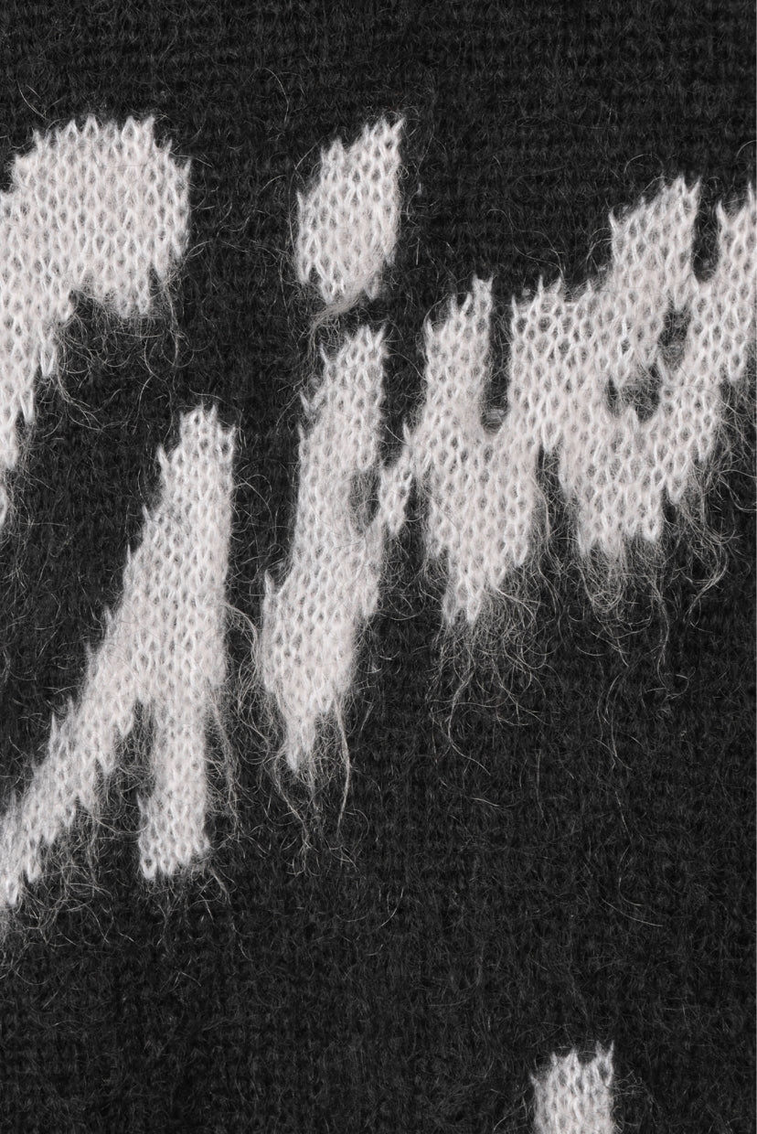 Givenchy Size XL Mohair & Wool Intarsia Sweater