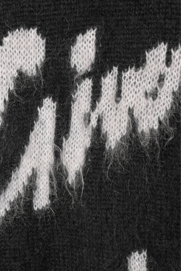 Givenchy Size XL Mohair & Wool Intarsia Sweater